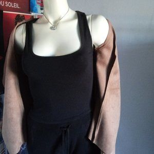 Just Fab Camel Drape front jacket